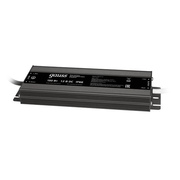 Блок питания Gauss 12V 150W IP66 15A 202023150 Фото № 1