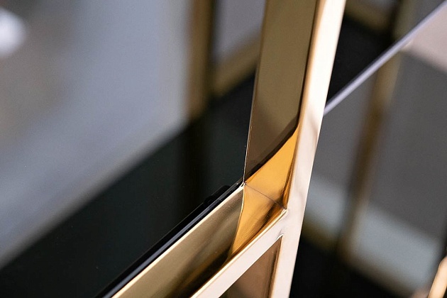 Стеллаж Garda Decor 46AS-SH1537-Gold Фото № 2
