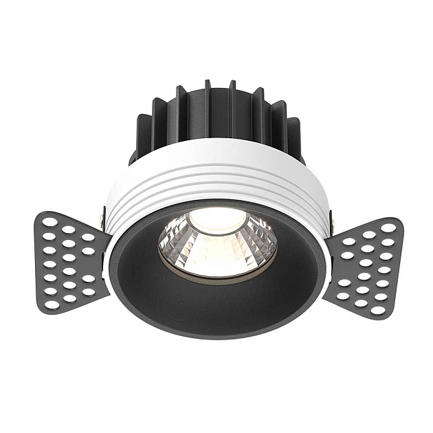 Встраиваемый светодиодный светильник Maytoni Round DL058-12W4K-TRS-B фото 