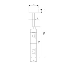 Декоративная стойка двойная Elektrostandard Esthetic Magnetic 85144/00 a065436  4