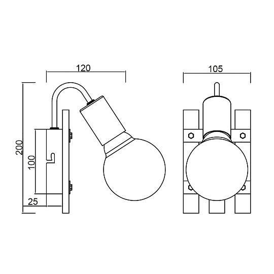 Бра Vele Luce Tendenza VL6492W01 изображение 5 Бра Vele Luce Tendenza VL6492W01 Фото № 5
