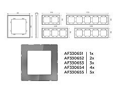 Рамка AMBRELLA VOLT AF330654 3
