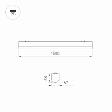 Потолочный светодиодный светильник Arlight ALT-Largo-1500-40W Day4000 033055 1