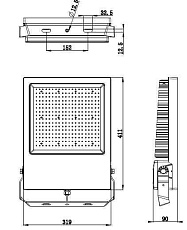 Прожектор светодиодный Deko-Light Atik 240W 5000K 732101 1