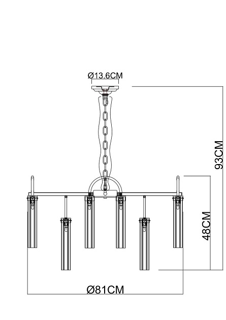 Подвесная люстра Arte Lamp Borgia A4088LM-15AB Фото № 2