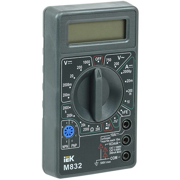 Мультиметр цифровой UNIVERSAL M832 IEK TMD-2S-832 Фото № 1