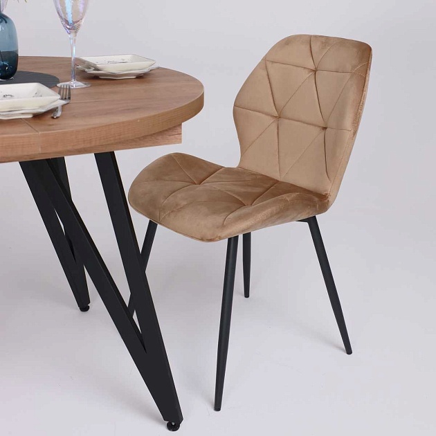 Кухонный стул AksHome Congo капучино, велюр 90025 изображение 3 Кухонный стул AksHome Congo капучино, велюр 90025 Фото № 3