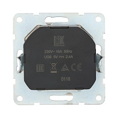 Розетка LK Studio с з/к + 2хUSB разъема, 2А (белый) LK60 868004-1 2