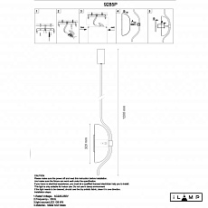 Подвесной светильник iLamp Stereo 9285P GL SM 1