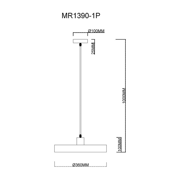 Подвесной светильник MyFar Ria MR1390-1P Фото № 5