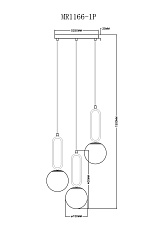 Подвесная люстра MyFar Pierre MR1166-1P 1