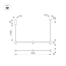 Подвесной светодиодный светильник Arlight SP-Elizeo-S1000-16W Warm3000 036594 1