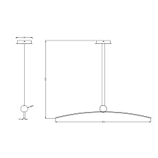 Подвесной светодиодный светильник Arte Lamp Arno A3362SP-25BK 1