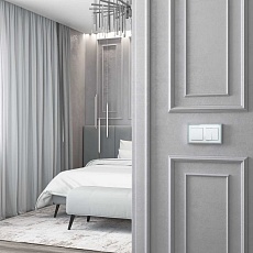 Рамка Werkel Baguette на 2 поста белый/серебро W0022850 4690389185755 4