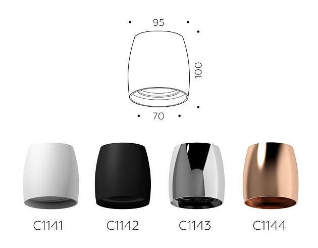 Корпус светильника Ambrella light DIY Spot C1142 изображение 4 Корпус светильника Ambrella light DIY Spot C1142 Фото № 4