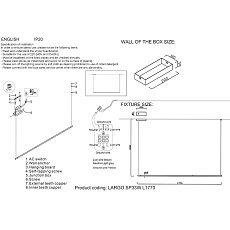 Подвесной светодиодный светильник Crystal Lux Largo SP33W L1770 Gold 1