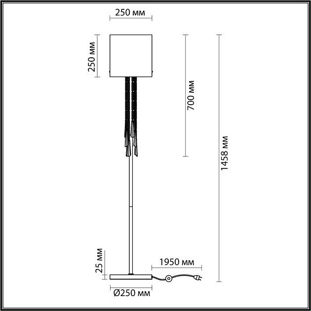 Торшер Odeon Light Exclusive Nicole 4886/1F Фото № 6