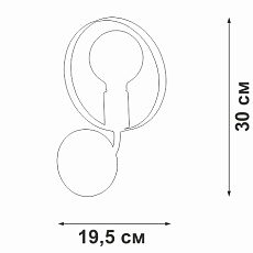 Бра Vitaluce V4379-0/1A 1