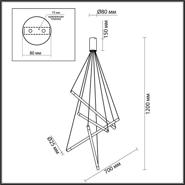 Подвесной светодиодный светильник Odeon Light Sparky 4369/40L фото 4