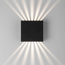 Уличный настенный светодиодный светильник Elektrostandard Sole 35149/D черный a058892 2