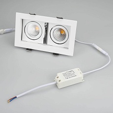 Встраиваемый светодиодный светильник Arlight CL-Kardan-S180x102-2x9W Warm 024127 2