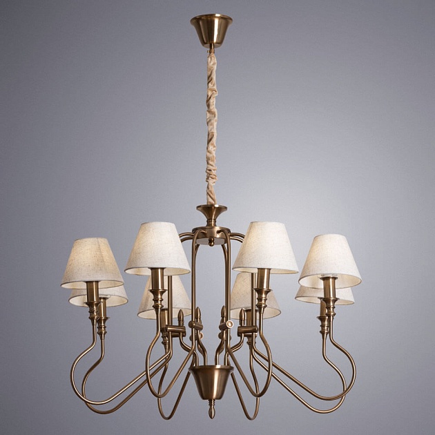 Подвесная люстра Arte Lamp Agio A6086LM-8PB Фото № 4