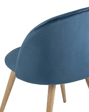 Кухонный стул Stool Group Лион велюр голубой DC-69030 HLR-63 1