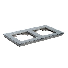 Рамка 2-постовая Stekker Катрин серебро GFR00-7002-03 39532 1