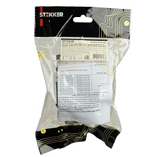 Розетка двойная 2P+PE Stekker Катрин со шторками графит GLS16-7114-06 49425 1