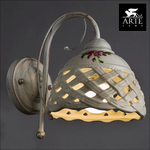 Бра Arte Lamp Wicker A6616AP-1WG изображение 3 Бра Arte Lamp Wicker A6616AP-1WG Фото № 3