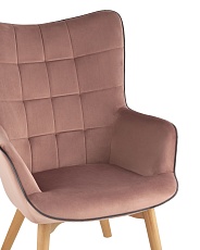 Кресло Stool Group Манго велюр розовый MANCO HLR-34 1