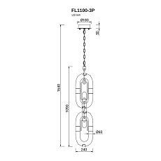 Подвесной светильник Fluorite Anelli FL1100-3P 1