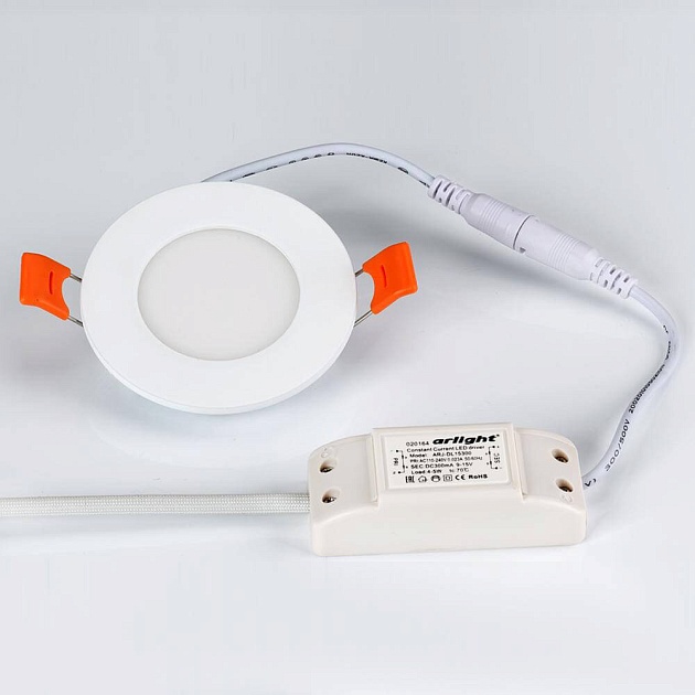 Встраиваемый светодиодный светильник Arlight DL-85M-4W Warm White 020104 фото 4