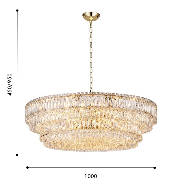 Подвесная люстра Favourite Adamas 4781-24P Фото № 2