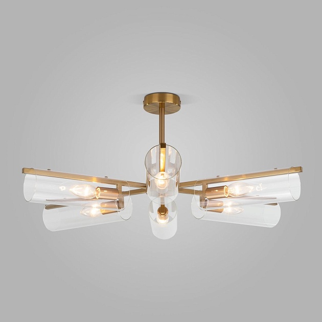 Потолочная люстра Eurosvet Trompeta 70144/6 латунь Фото № 3