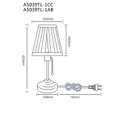 Настольная лампа Arte Lamp Marriot A5039TL-1AB 1