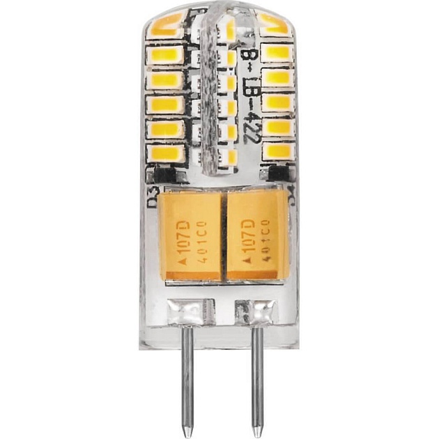 Лампа светодиодная Feron G4 3W 4000K прозрачная LB-422 G4 3W 4000K 25532 фото 