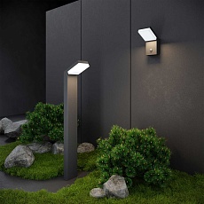 Уличный светодиодный светильник Elektrostandard Sensor 1542 Techno Led серый a053949 3