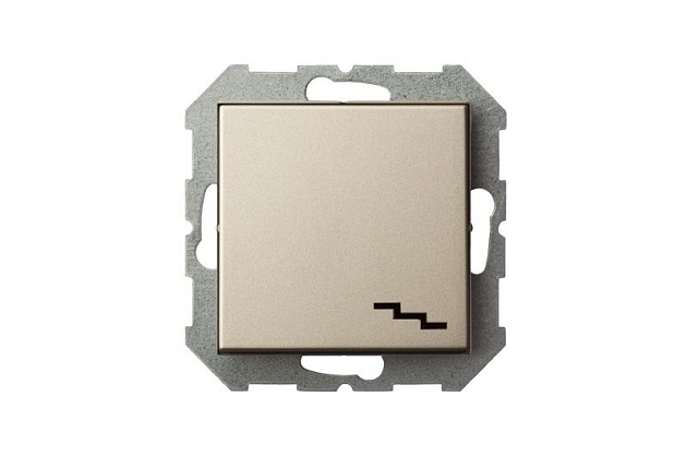 Переключатель одноклавишный Liregus Epsilon шампань 28-303 изображение 3 Переключатель одноклавишный Liregus Epsilon шампань 28-303 Фото № 3