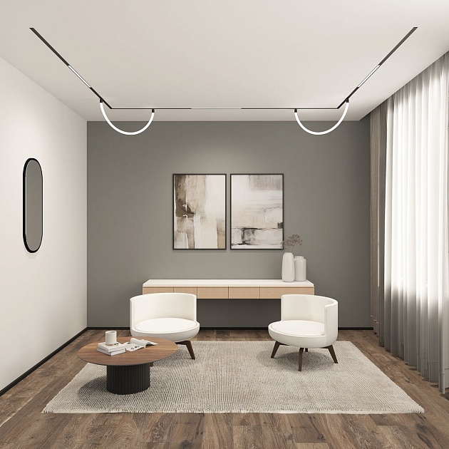 Трековый светодиодный светильник Denkirs Smart Linear DK8005-BK Фото № 5