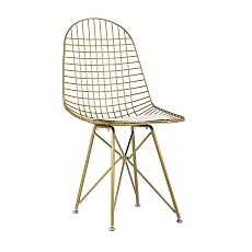 Кухонный стул Stool Group Eiffel золотой с белой подушкой AFR-18B-P1 GL/WH