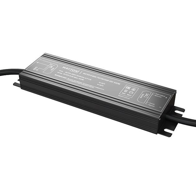 Блок питания Maytoni Technical Led strip 12V 100W IP67 8,3A 020206 Фото № 1