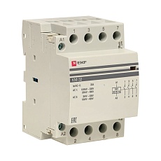 Контактор модульный КМ 32А 4NО (3 мод.) 24В АС EKF PROxima km-3-32-40-24v