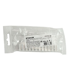 Колодка клеммная винтовая Stekker, линейка 12 штук, полипропилен, LD226-3A DIY 39894 1