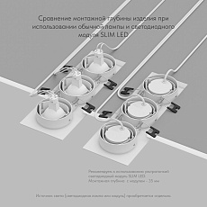 Встраиваемый светильник Denkirs Billum / Биллум DK3023-WH 3