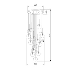 Подвесная люстра TK Lighting 5945 Nilos 1
