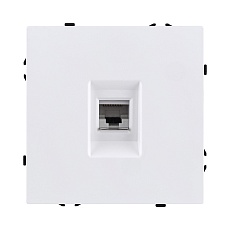 Розетка Ethernet RJ45 Cat.6, белый матовый Kollinger Eclipse EC-017WH