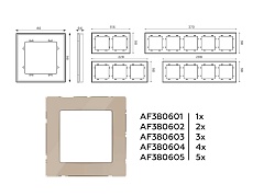 Рамка AMBRELLA VOLT AF380601 1