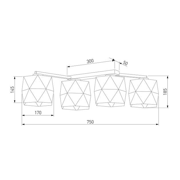 Потолочная люстра TK Lighting 3249 Siro White Фото № 2