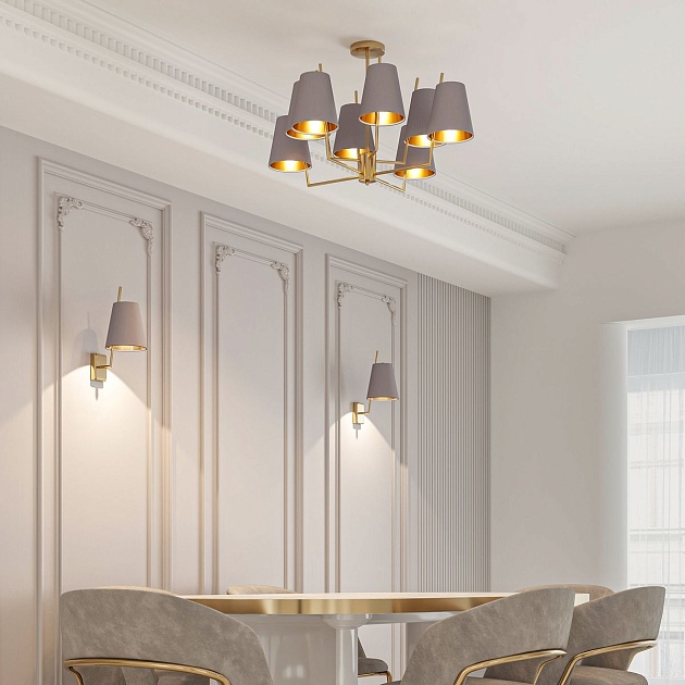 Подвесная люстра Eurosvet Topanga 60173/8 латунь a069018 Фото № 5